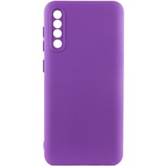 Чехол для Samsung Galaxy A50 (A505F) / A50s / A30s Silicone Full camera закрытый низ + защита камеры Фиолетовый / Purple