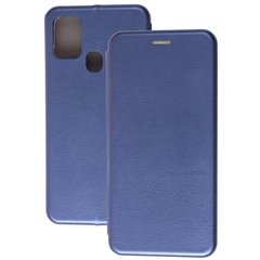 Чехол книжка Premium для Samsung Galaxy A21s (A217) темно-синий