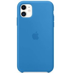 Чехол Silicone case Original 1:1 (AAA) для Apple iPhone 11 (6.1") (Синий / Surf Blue)