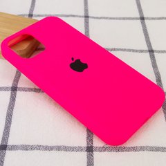 Чохол для Apple iPhone 12 Pro Silicone Full / закритий низ (Рожевий / Barbie pink)