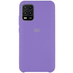 Чехол Silicone Cover (AAA) для Xiaomi Mi 10 Lite Фиолетовый / Violet