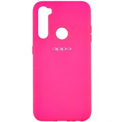Чехол Silicone Cover Full Protective (A) для OPPO Realme C3 Ярко-розовый / Barbie pink