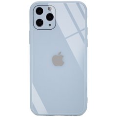TPU+Glass чехол GLOSSY Logo Full camera (opp) для Apple iPhone 11 Pro (5.8") (Голубой)