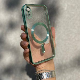 Чохол для iPhone XR Shining Case with Magsafe + скло на камеру Green