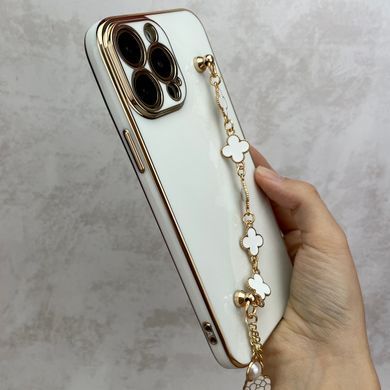 Чехол с цепочкой для iPhone 14 Pro Max Shine Bracelet Strap Pink