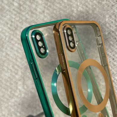 Чехол для iPhone X / XS Shining Case with Magsafe + стекло на камеру Gold