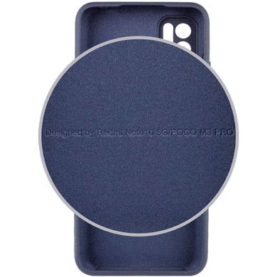 Чохол Silicone Cover Full Camera (AA) для Xiaomi Redmi Note 10 5G / Poco M3 Pro Темно-синій / Midnight blue