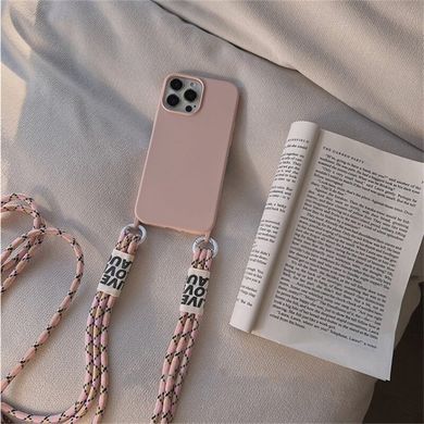 Чохол для iPhone 14 Pro Max Crossbody Case + ремінець Pink Sand