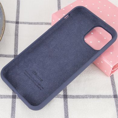 Чoхол для iPhone 11 Silicone Full midnight blue / синій / закритий низ