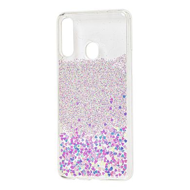 Чехол для Samsung Galaxy A20s (A207) Wave конфети светло-розовый