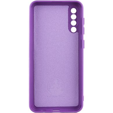 Чехол для Samsung Galaxy A50 (A505F) / A50s / A30s Silicone Full camera закрытый низ + защита камеры Фиолетовый / Purple