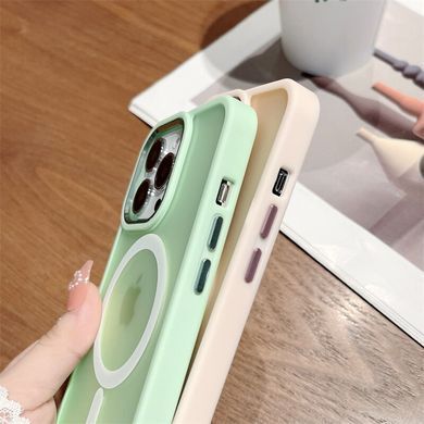 Чехол для iPhone 13 Pro Max Matte Colorful Case with MagSafe Green