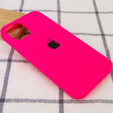 Чехол для Apple iPhone 12 Pro Silicone Full / закрытый низ (Розовый / Barbie pink)