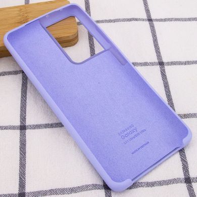 Чехол Silicone Cover (AA) для Samsung Galaxy S21 Ultra (Сиреневый / Dasheen))