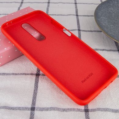 Чохол для Xiaomi Redmi K30 / Poco X2 Silicone Full (Червоний / Red) з закритим низом і&nbsp;мікрофіброю