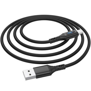 Дата кабель Hoco U79 "Admirable Smart Power" Type-C (1.2м), Черный