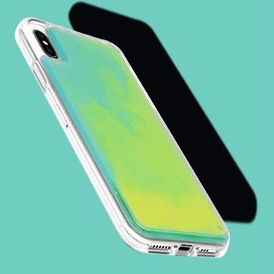 Неоновий чохол Neon Sand glow in the dark для Apple iPhone XS Max (6.5 ") (Зелений)