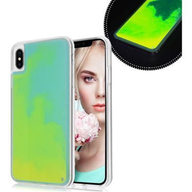 Неоновий чохол Neon Sand glow in the dark для Apple iPhone XS Max (6.5 ") (Зелений)
