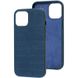 Кожаный чехол Croco Leather для Apple iPhone 13 Pro (6.1"") Blue