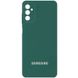 Чохол Samsung Galaxy M52 Silicone Full camera закритий низ + захист камери Зелений / Pine green
