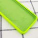 Чохол для iPhone 6 / 6s Silicone Full camera закритий низ + захист камери Салатовий / Neon green квадратні борти
