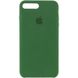 Чехол silicone case for iPhone 7 Plus/8 Plus Army green / Зеленый