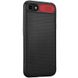 Чехол Camshield Black TPU со шторкой защищающей камеру для Apple iPhone 7 / 8 (4.7) / SE (2020) (Черный / Красный)