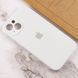Чохол для Apple iPhone 14 Plus Silicone Full camera закритий низ + захист камери / Білий / White