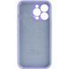 Чехол для Apple iPhone 14 Pro Max Silicone Full camera закрытый низ + защита камеры / Сиреневый / Dasheen