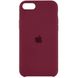 Чехол Silicone Case (AA) для Apple iPhone SE (2020) (Бордовый / Plum)