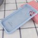 Чехол для Apple iPhone 11 Pro Silicone Full camera / закрытый низ + защита камеры (Голубой / Lilac Blue)