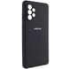 Чехол Silicone Cover Full Camera (AA) для Samsung Galaxy A32 4G (Черный / Black)