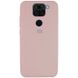 Чехол Silicone Cover Full Protective (AA) для Xiaomi Redmi Note 9 / Redmi 10X (Розовый / Pink Sand)