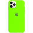 Чехол silicone case for iPhone 11 Pro Max (6.5") (Салатовый / Neon Green)