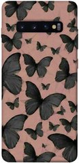 Чехол для Samsung Galaxy S10+ PandaPrint Порхающие бабочки паттерн