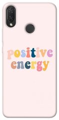 Чехол для Huawei P Smart+ 2019 PandaPrint Positive energy надписи