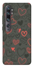 Чехол для Xiaomi Mi Note 10 / Note 10 Pro / Mi CC9 Pro PandaPrint Милые сердца паттерн