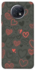 Чохол для Xiaomi Redmi Note 9 5G / Note 9T PandaPrint Милі серця патерн