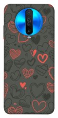 Чохол для Xiaomi Redmi K30 PandaPrint Милі серця патерн