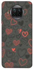 Чехол для Xiaomi Mi 10T Lite / Redmi Note 9 Pro 5G PandaPrint Милые сердца для паттерн