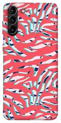 Чехол для Samsung Galaxy S21+ PandaPrint Red Zebra print паттерн