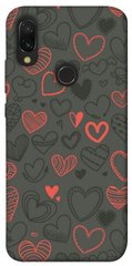 Чохол для Xiaomi Redmi 7 PandaPrint Милі серця патерн