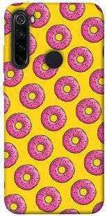 Чехол для Xiaomi Redmi Note 8 PandaPrint Пончики паттерн