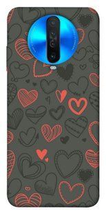 Чохол для Xiaomi Redmi K30 PandaPrint Милі серця патерн