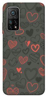 Чохол для Xiaomi Mi 10T Pro PandaPrint Милі серця патерн