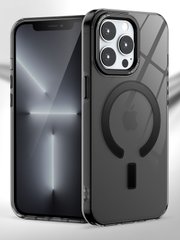 Чохол для iPhone 14 Pro Max Matt Clear Case with Magsafe Black