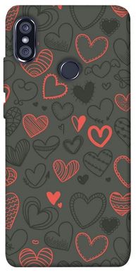 Чохол для Xiaomi Redmi Note 5 Pro PandaPrint Милі серця патерн