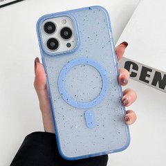 Чехол для iPhone 12 Pro Max Splattered with MagSafe Blue