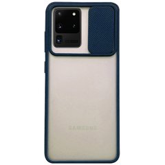 Чохол Camshield mate TPU зі шторкою для камери для Samsung Galaxy S20 Ultra (Синій)
