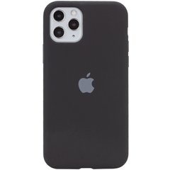 Чехол для Apple iPhone 11 Pro Silicone case Full / закрытый низ (Черный / Black)